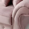 Casa Padrino Barock Sofa Rosa / Weiß 225 x 83 x H. 92 cm - Wohnzimmer Sofa im Barockstil - Barock Möbel
