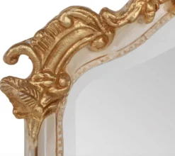 Casa Padrino Barock Spiegel Antik Stil Creme / Gold 115 x 48 cm - Möbel Wandspiegel