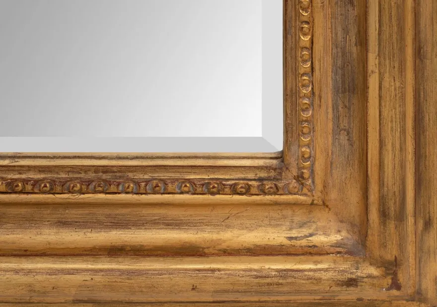 Casa Padrino Barock Spiegel Antik Gold 100 x 5 x H. 161 cm - Eleganter Wandspiegel im Barockstil - Antik Stil Garderoben Spiegel - Wohnzimmer Spiegel - Barock Möbel