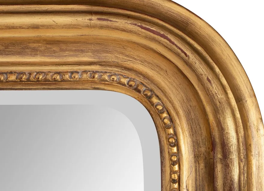 Casa Padrino Barock Spiegel Antik Gold 100 x 5 x H. 161 cm - Eleganter Wandspiegel im Barockstil - Antik Stil Garderoben Spiegel - Wohnzimmer Spiegel - Barock Möbel