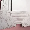 Casa Padrino Barock Spiegel Antik Weiß 106 x H. 125 cm - Edel & Prunkvoll