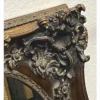 Casa Padrino Barock Spiegel Antik Gold / Grau H. 88 cm - Barockstil Möbel