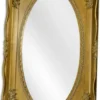 Casa Padrino Barock Spiegel Gold 94 x H. 154,5 cm - Prunkvoller ovaler Wandspiegel im Barockstil
