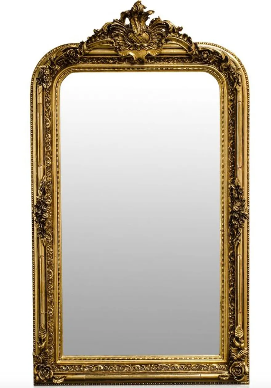 Casa Padrino Barock Spiegel Gold Antik Stil 90 x H. 160 cm - Wandspiegel Möbel