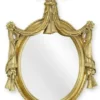 Casa Padrino Barock Spiegel Gold 29,2 x H. 43,4 cm - Prunkvoller Barockstil Kunstharz Wandspiegel - Barock Möbel - Edel & Prunkvoll