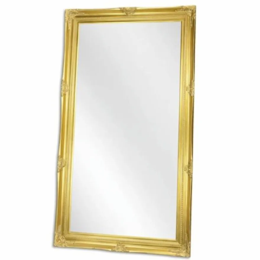 Casa Padrino Barock Spiegel Gold H. 203 cm - Barockstil Wandspiegel