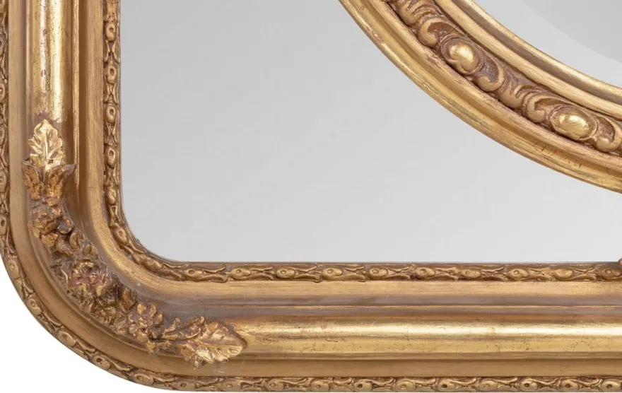 Casa Padrino Barock Spiegel Gold 90 x H 120 cm - Wandspiegel Antik Stil Wohnzimmermöbel