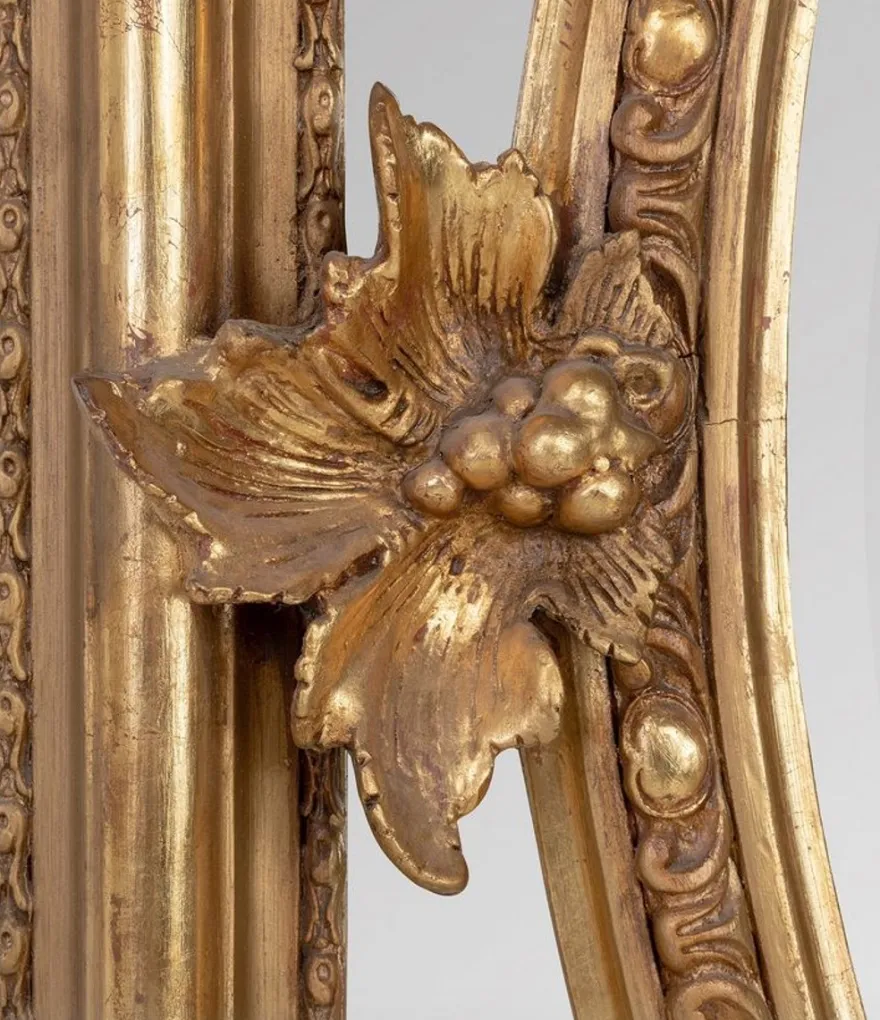 Casa Padrino Barock Spiegel Gold 90 x H 120 cm - Wandspiegel Antik Stil Wohnzimmermöbel