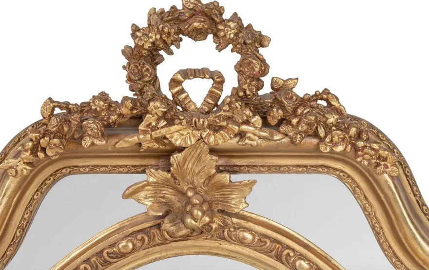 Casa Padrino Barock Spiegel Gold 90 x H 120 cm - Wandspiegel Antik Stil Wohnzimmermöbel