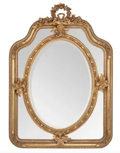 Casa Padrino Barock Spiegel Gold 90 x H 120 cm - Wandspiegel Antik Stil Wohnzimmermöbel