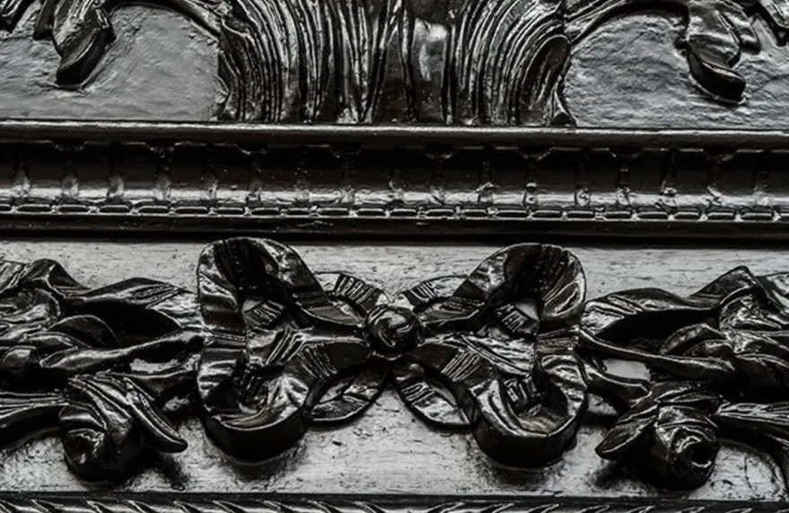 Casa Padrino Barock Spiegel Löwenkopf Schwarz 270 x 165 cm - Gigantischer Wandspiegel im Barockstil