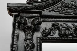Casa Padrino Barock Spiegel Löwenkopf Schwarz 270 x 165 cm - Gigantischer Wandspiegel im Barockstil