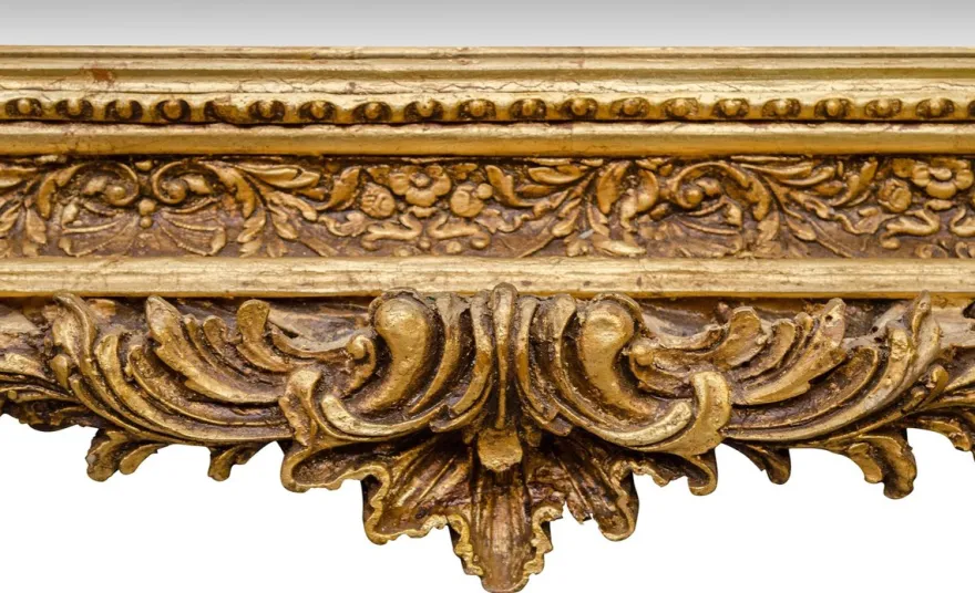 Casa Padrino Barock Spiegel mit goldenen Rahmen 100 x H. 175 cm - Antik Stil Möbel