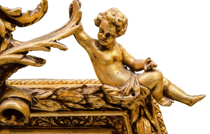 Casa Padrino Barock Spiegel mit goldenen Rahmen 100 x H. 175 cm - Antik Stil Möbel