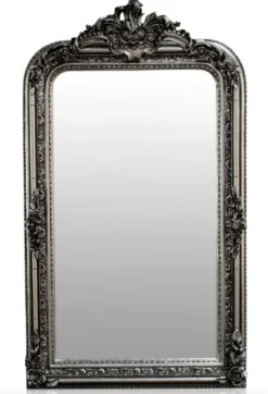 Casa Padrino Barock Spiegel Silber Antik Stil 90 x H. 160 cm - Wandspiegel Möbel