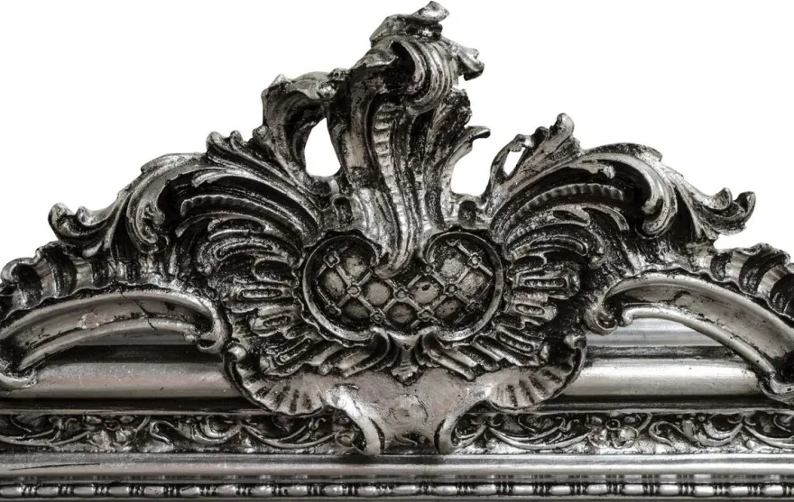 Casa Padrino Barock Spiegel Silber Antik Stil 90 x H. 160 cm - Wandspiegel Möbel