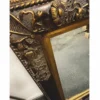 Casa Padrino Barock Spiegel Schwarz / Antik Gold H. 94 cm - Barockstil Möbel