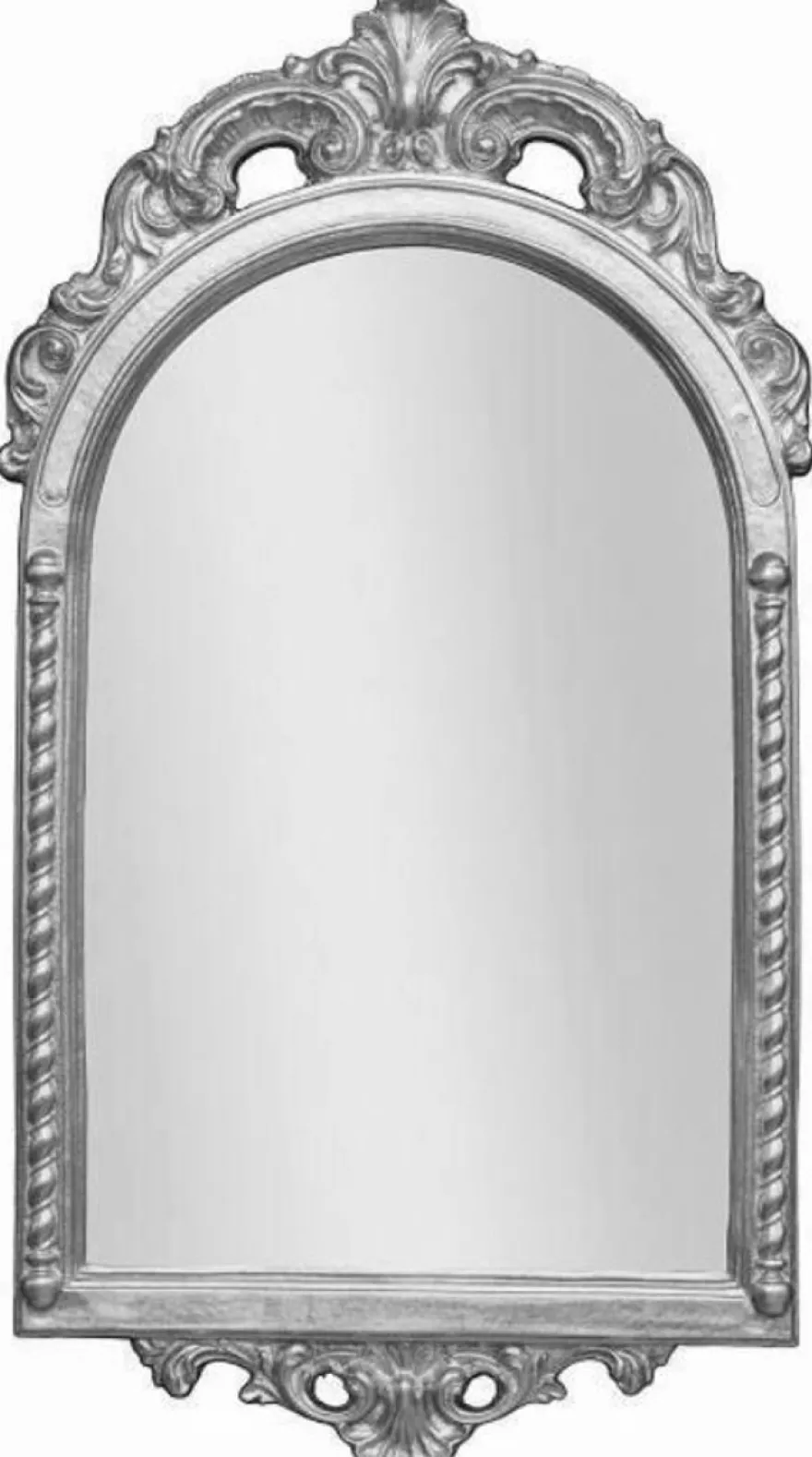 Casa Padrino Barock Spiegel Silber 51 x 5 x H. 93 cm - Eleganter Wandspiegel im Barockstil - Barock Möbel