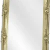 Casa Padrino Barock Spiegel Silber 122 x H. 212 cm - Garderoben Spiegel - Wohnzimmer Spiegel - Barock Möbel