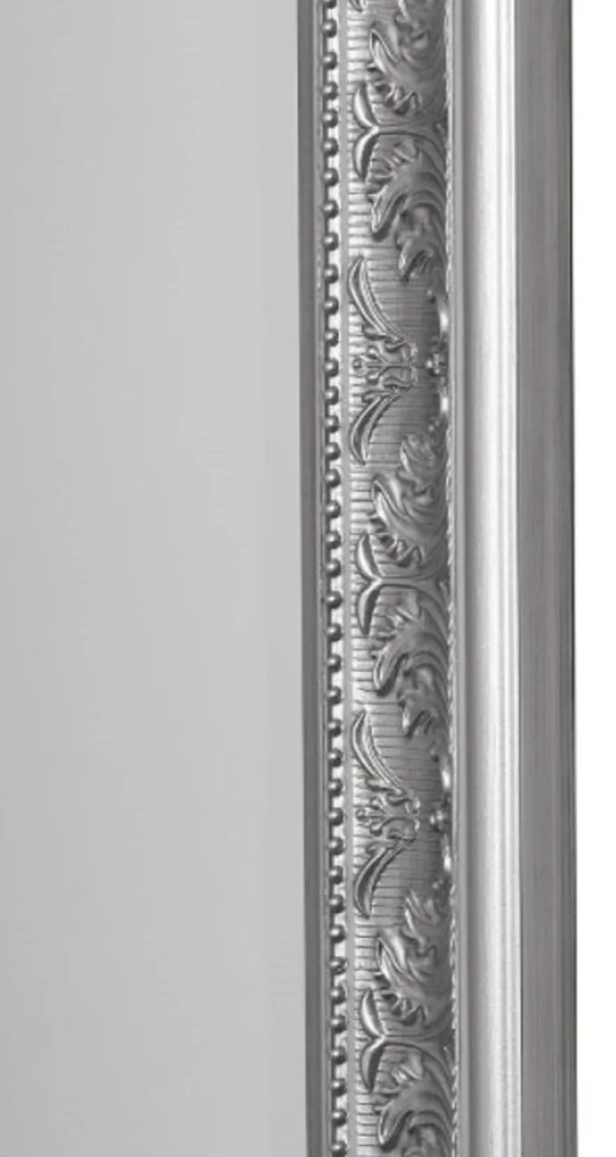 Casa Padrino Barock Spiegel Silber 72 x H. 132 cm - Handgefertigter Barock Wandspiegel