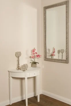 Casa Padrino Barock Spiegel Silber 72 x H. 132 cm - Handgefertigter Barock Wandspiegel
