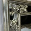Casa Padrino Barock Spiegel Silber H. 98 cm - Barockstil Möbel