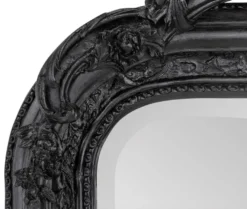Casa Padrino Barock Spiegel Schwarz 90 x H. 160 cm - Wandspiegel Antik Stil Möbel