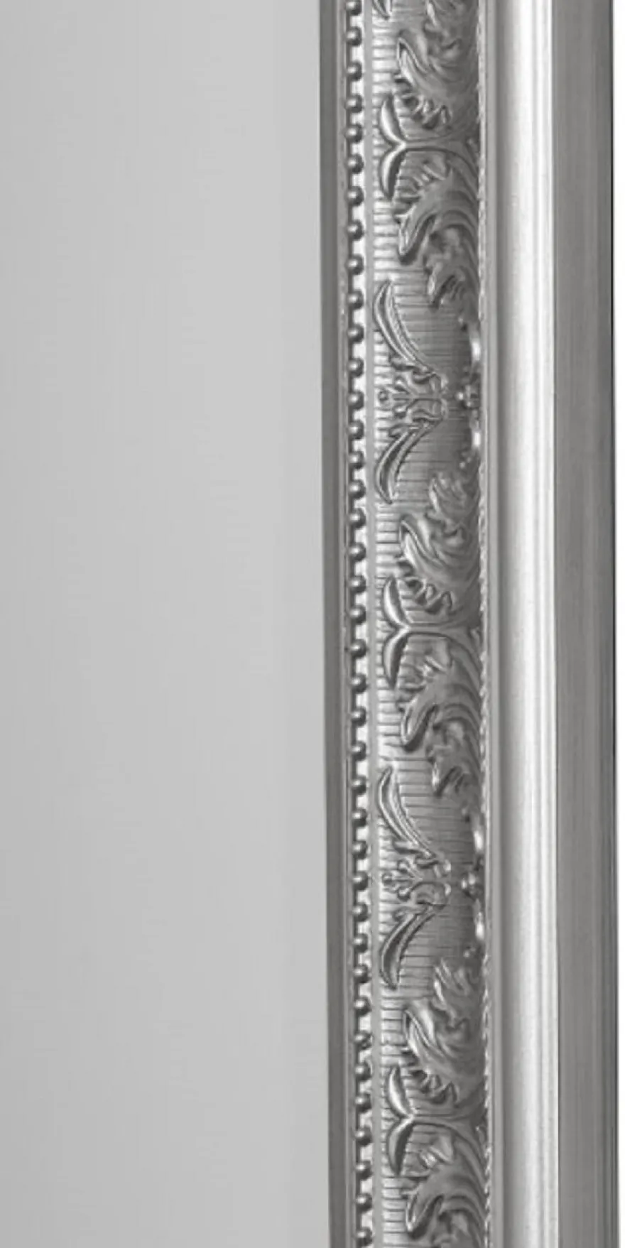 Casa Padrino Barock Spiegel Silber 72 x H. 162 cm - Handgefertigter Barock Wandspiegel