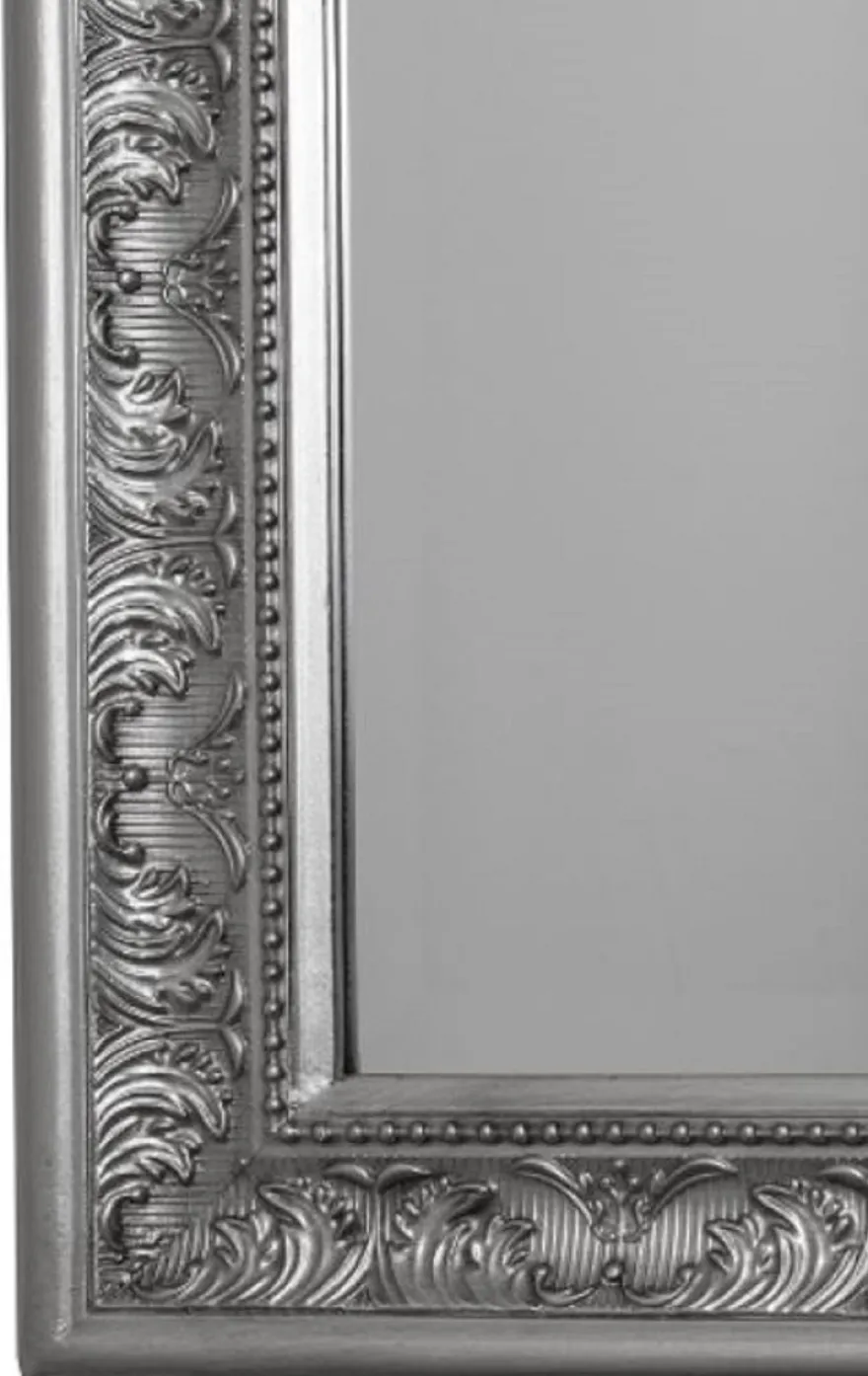 Casa Padrino Barock Spiegel Silber 72 x H. 162 cm - Handgefertigter Barock Wandspiegel