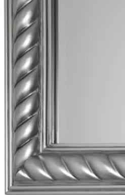 Casa Padrino Barock Spiegel / Wandspiegel Antik Silber 52 x H. 62 cm - Barockmöbel