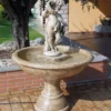 Casa Padrino Barock Springbrunnen Grau Ø 102 x H. 154 cm - Made in Italy