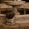 Casa Padrino Barock Springbrunnen Umrandung Grau Ø 545 x H. 58 cm - Prunkvolle Gartenbrunnen Umrandung - Barockstil Brunnen Umrandung - Gartendeko im Barockstil - Barock Garten Accessoires