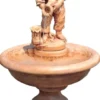 Casa Padrino Barock Springbrunnen Junge Beige Ø 70 x H. 113 cm