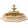 Casa Padrino Barock Springbrunnen Beige Ø 350 x H. 180 cm - Barockstil Garten Deko