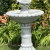Casa Padrino Barock Springbrunnen Grau Ø 63 x H. 109 cm