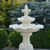 Casa Padrino Barock Springbrunnen Weiß Ø 100 x H. 146 cm