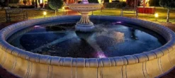 Casa Padrino Barock Springbrunnen Umrandung Grau Ø 600 cm