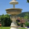 Casa Padrino Barock Springbrunnen Grau Ø 95 x H. 215 cm - Made in Italy