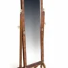 Casa Padrino Barock Standspiegel in Braun und Gold - 55 x 50 x H. 170 cm - Luxuriöser Spiegel im Antik Stil