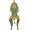 Casa Padrino Barock Standuhr Malachitgrün / Gold H. 185 cm - Barock Möbel