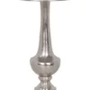 Casa Padrino Barockstil Beistelltisch Silber Ø 39 x H. 55 cm - Runder Aluminium Tisch