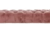 Casa Padrino Barockstil Sitzbank Rosa / Antik Braun 100 x 40 x H. 42 cm - Barockmöbel
