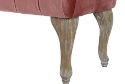 Casa Padrino Barockstil Sitzbank Rosa / Antik Braun 100 x 40 x H. 42 cm - Barockmöbel