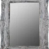Casa Padrino Barockstil Spiegel / Wandspiegel Antik Grau 42 x H. 54 cm - Barock Möbel