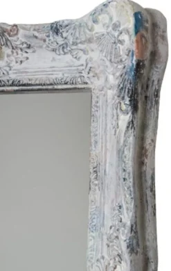 Casa Padrino Barockstil Spiegel / Wandspiegel Antik Grau 42 x H. 54 cm - Barock Möbel