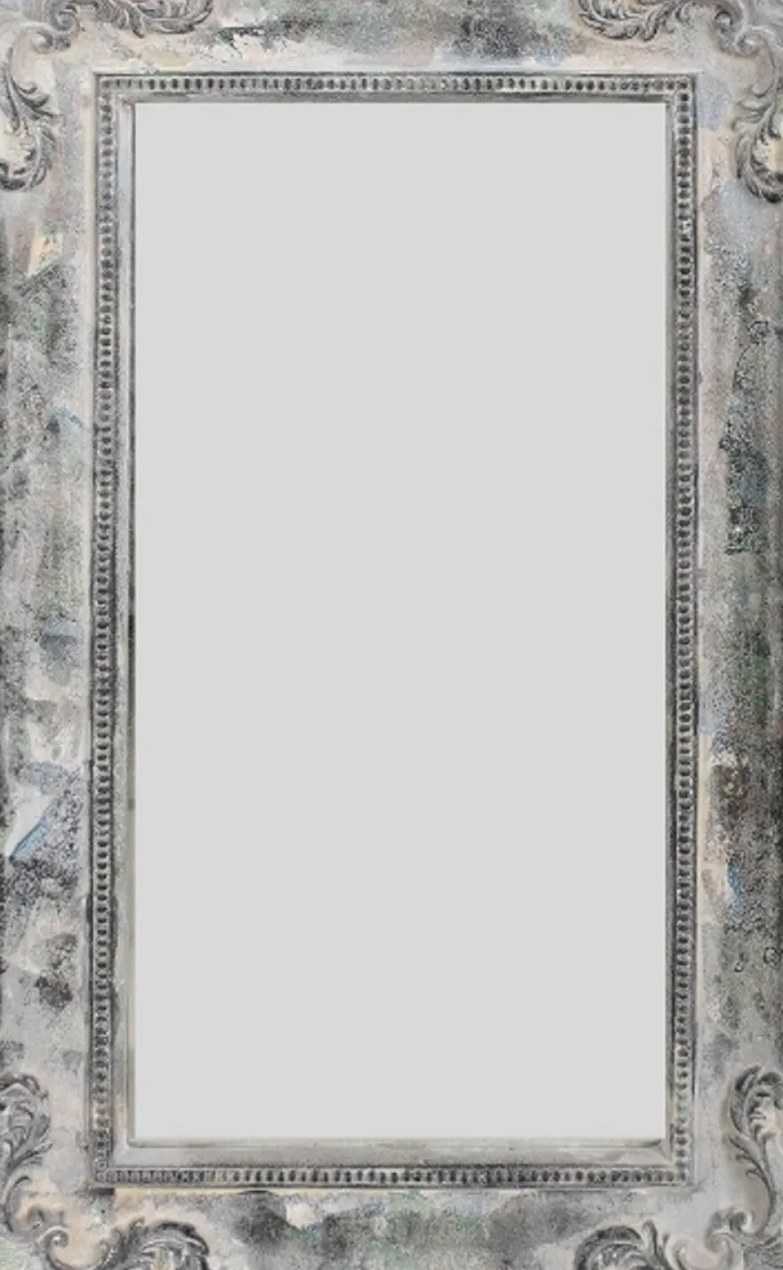 Casa Padrino Barockstil Spiegel / Wandspiegel Antik Grau 30 x H. 50 cm - Barock Möbel