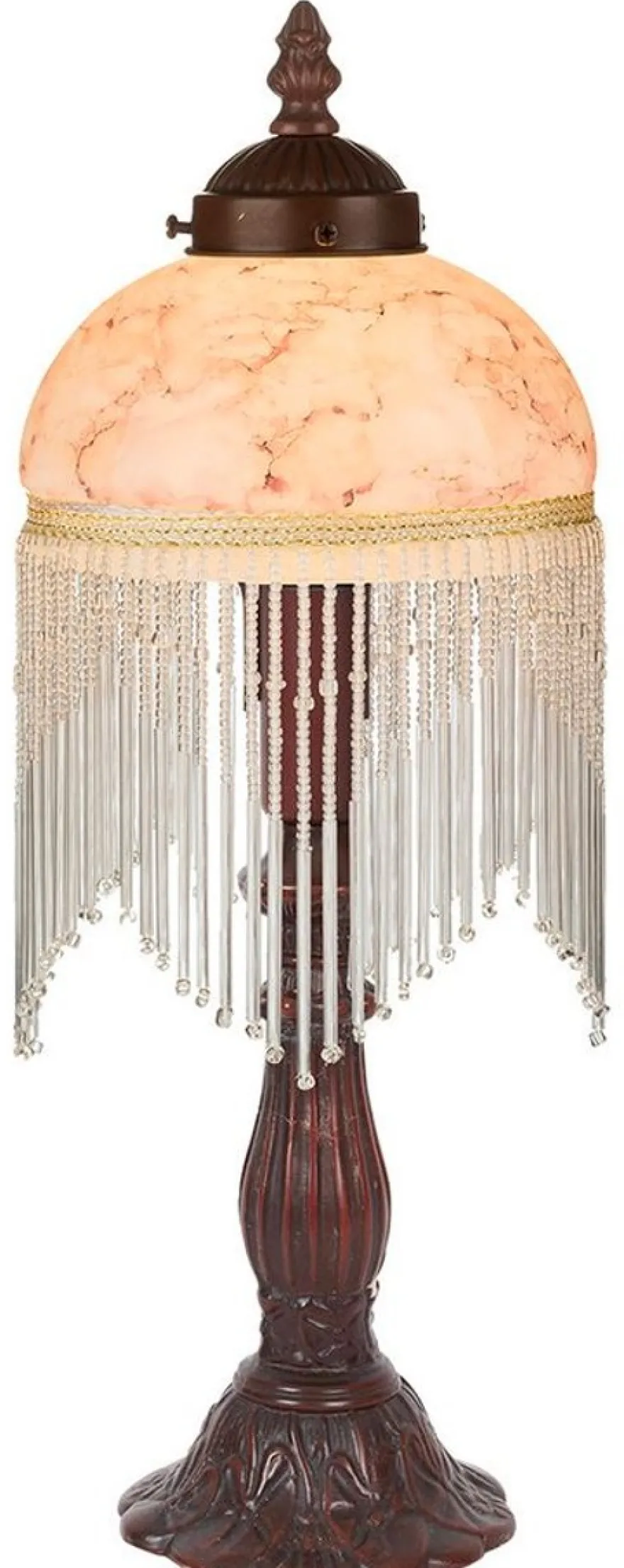 Casa Padrino Barockstil Tischleuchte / Hockerleuchte Mehrfarbig Ø 15 x H. 34 cm - Barock & Jugendstil Möbel