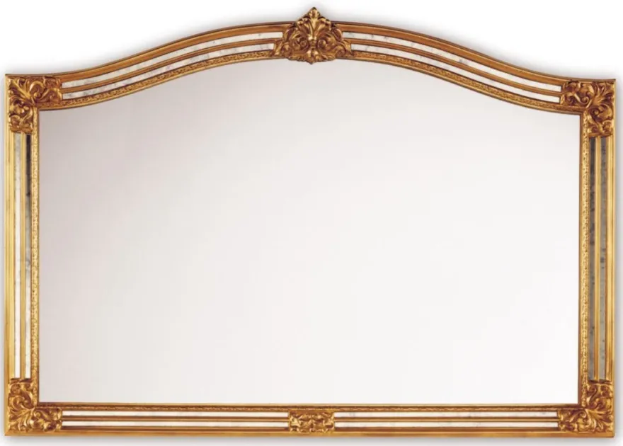 Casa Padrino Barockstil Wandspiegel Gold 129 x H. 89 cm - Hotel & Restaurant Möbel