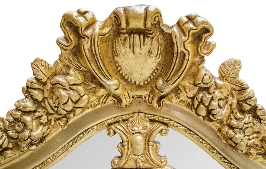 Casa Padrino Barockstil Wandspiegel Gold 108 x H. 200 cm - Edel & Prunkvoll