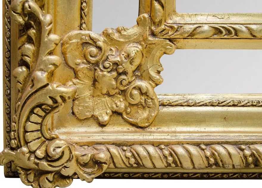 Casa Padrino Barockstil Wandspiegel Gold 108 x H. 200 cm - Edel & Prunkvoll